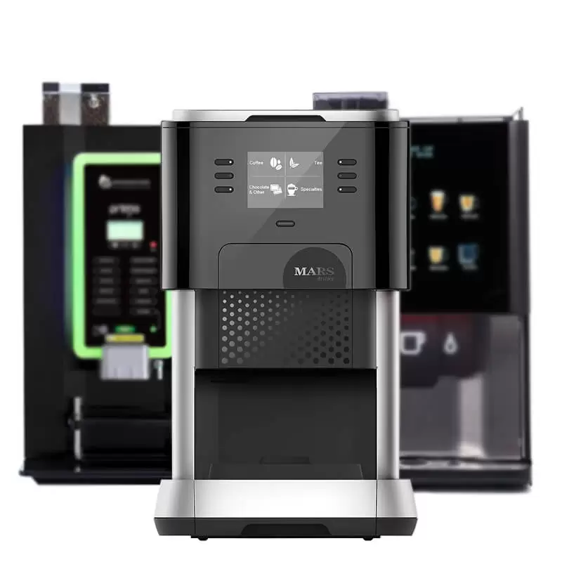 tabletop-group A coffee machine and a coffee machine on a white background.