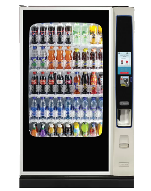 The Bevmax Media 45 cold drinks vending machine is ad advanced cold drinks vending machine.