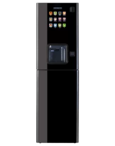 zen-tabletop-base-cab A black refrigerator with a Zen app.