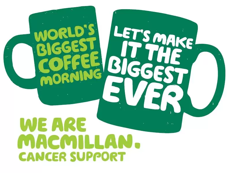 MacMillan Coffee Morning is set to be hosted on the 28th September 2018