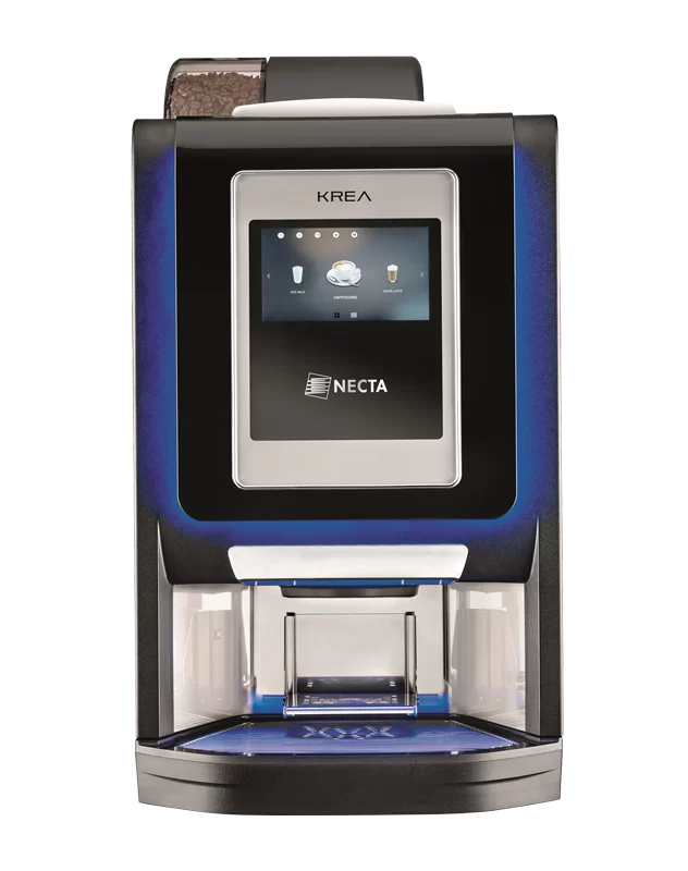 A touch screen coffee machine.