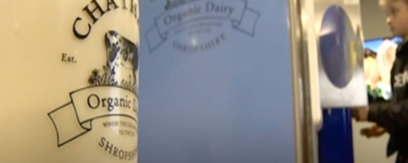 A fresh milk vending machine has launched in a Shropshire farm.