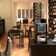 The Korinto Prime enhances its environment with a sharp design and fresh bean coffee.