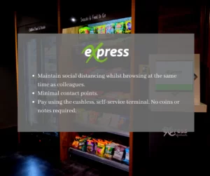 The Micro Market provides workplace refreshments from a hygienic solution.