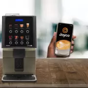 The Joyce mobile app delivers a convenient and hygienic coffee experience.