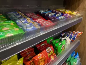 The Micro Market supplies a collection of healthier items.