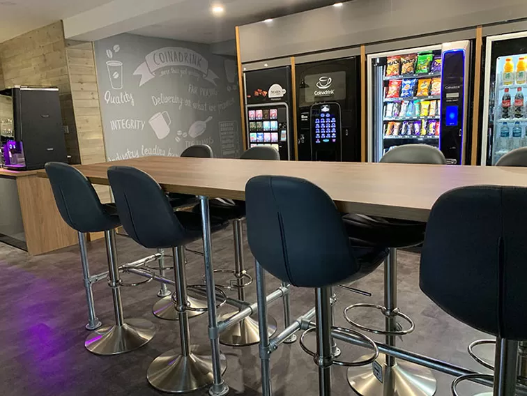 View Coinadrink's stunning showroom laden with our latest equipment.