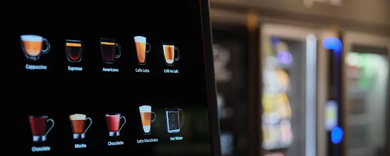 Keep your staff on site during the colder months with a vending machine or Micro Market!