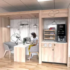 Refreshment breakout areas are one of the most popular forms of vending furniture. Refreshment breakout areas are one of the most popular forms of vending furniture.