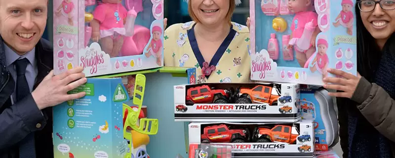 Coinadrink is helping to bring a festive smile to children at our local hospital, through Well Wishers' "Christmas Wish List" programme.