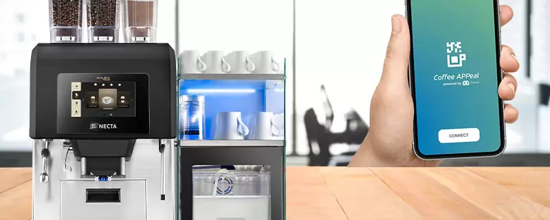 Coffee APPeal is an intuitive new arrival that delivers a contactless vending experience.