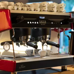 The La Precisa commercial coffee machine is perfect for coffee shops, bars and more. The La Precisa commercial coffee machine is perfect for coffee shops, bars and more.