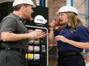 The Klix hot drinks vending machine is well suited to the manufacturing industry.