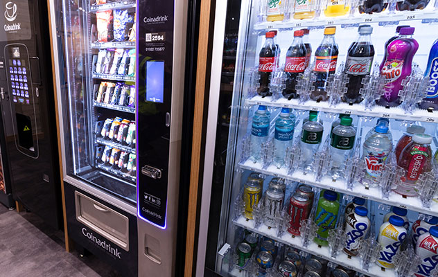 Add cold drinks to your snack machine. Add cold drinks to your snack machine.