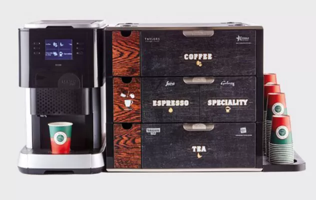 You can easily keep your in-cup vending machine stocked up with your favourites.