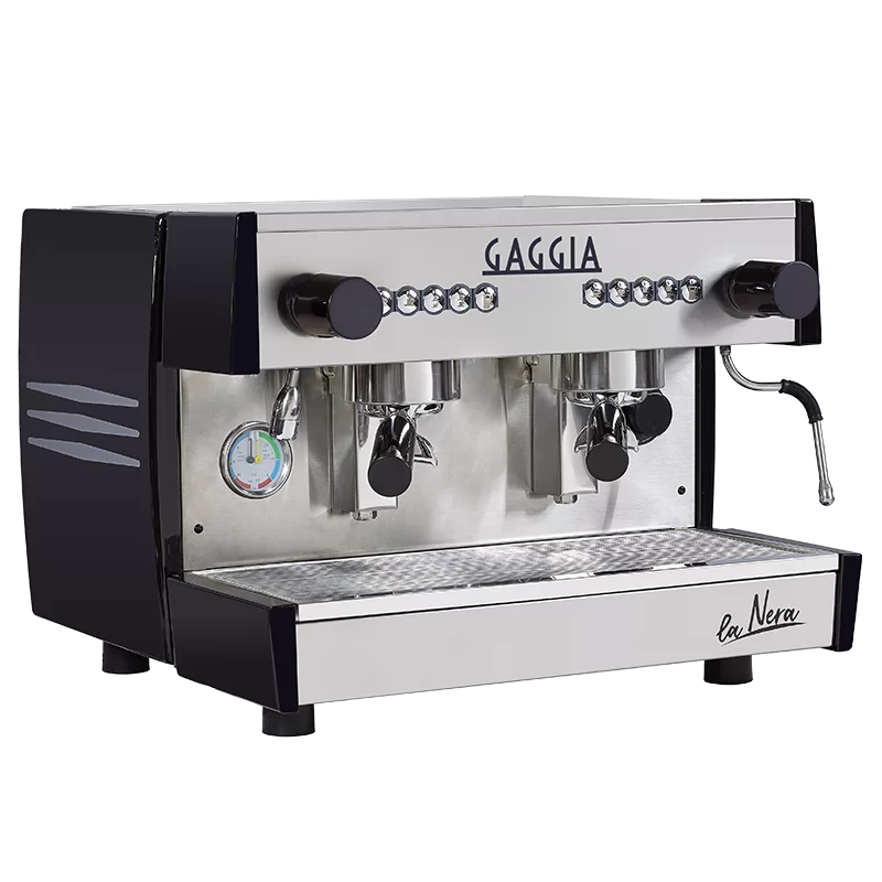 The Gaggia La Nera commercial coffee machine is well suited to the modern world. The Gaggia La Nera commercial coffee machine is well suited to the modern world.