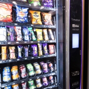 The benefits of a snack machine in the workplace.