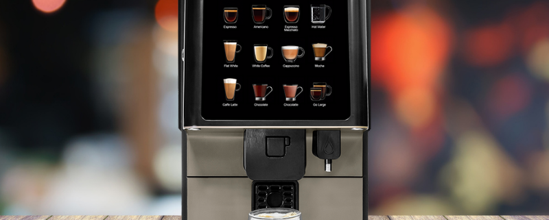 The Vitro X1 MIA fresh milk coffee machine now available from Coinadrink Limited.
