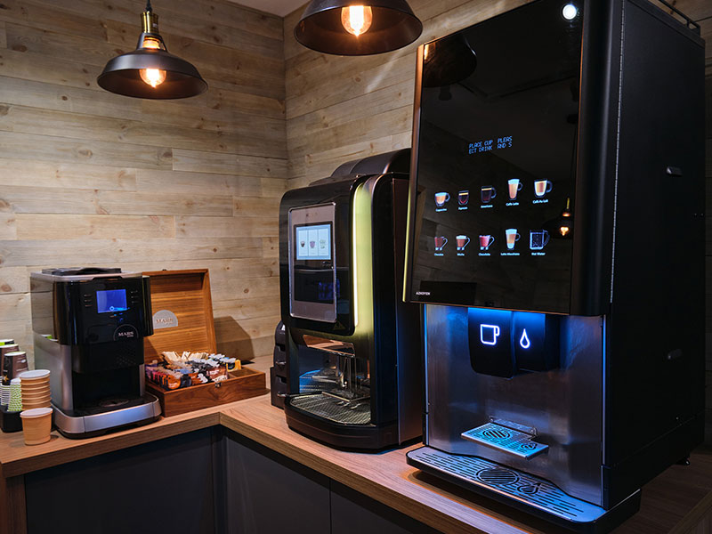 Tabletop coffee machines from Coinadrink Limited.