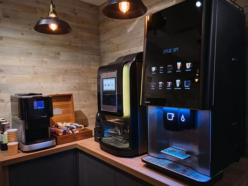 Tabletop coffee machines from Coinadrink Limited.