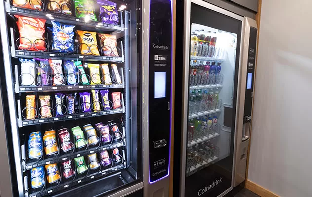 Snack and cold drinks vending machines from Coinadrink Limited.
