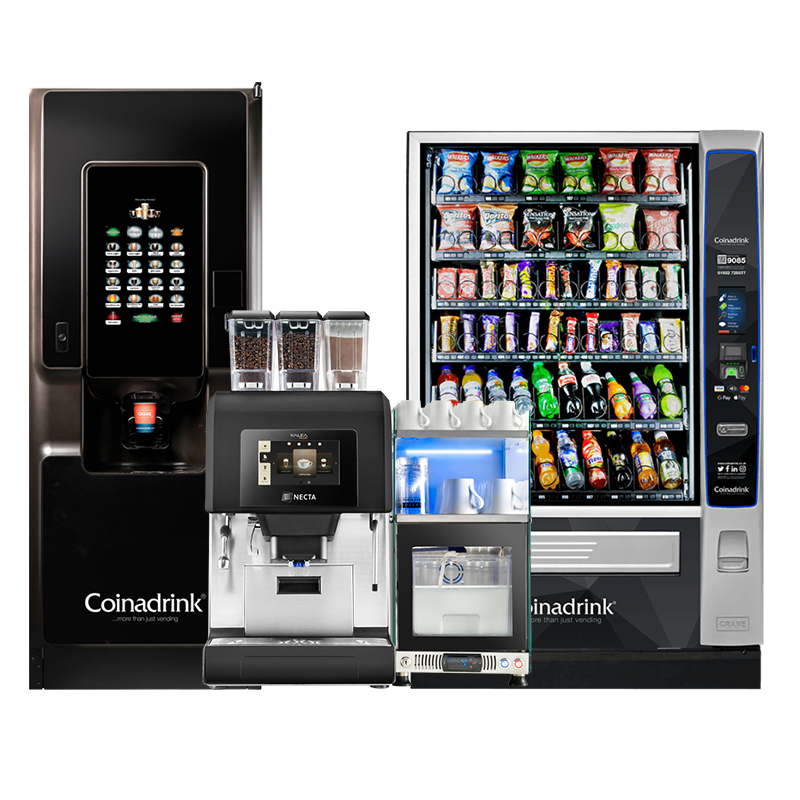 Vending machines from Coinadrink Limited, West Midlands.