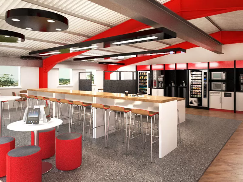 vending machine services breakout areas