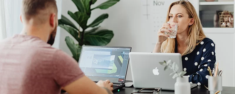 Benefits of hydration at work.