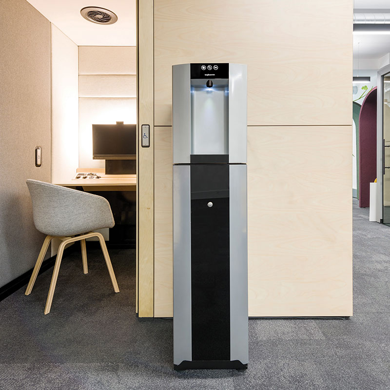 Borg-Story-2 A water dispenser in an office.