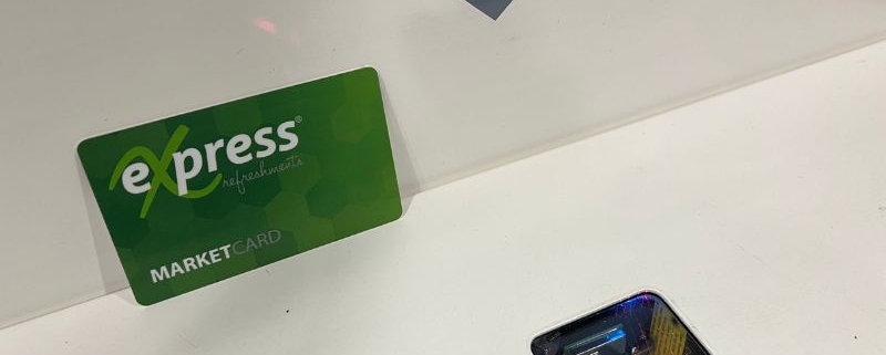 Express Refreshments Micro Market Card and Terminal