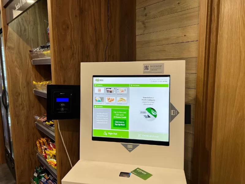 Express Refreshments Micro Market Payment Terminal