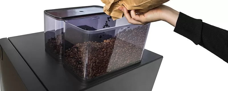 dual coffee bean hopper office coffee machines