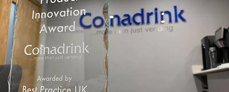 Product Innovation Award in our boardroom.