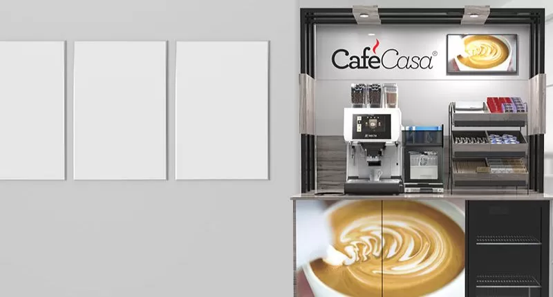 Coffee stations can include recycling facilities to ensure of a sustainable coffee break at work.