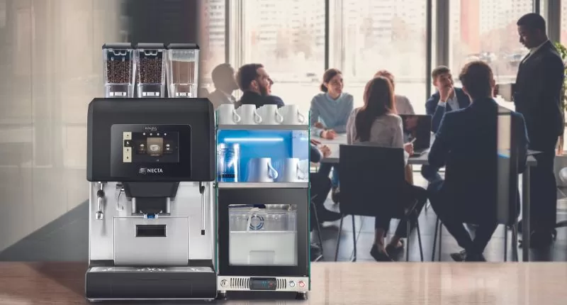 The Kalea Plus office coffee machine in a boardroom.
