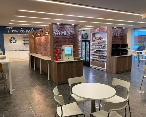 A Coinadrink Micro Market is built from the ground up, to suit your available space and requirements.