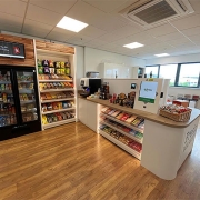 The Micro Market represents a grand workplace cafeteria.