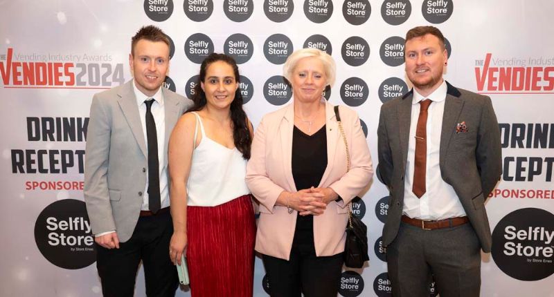 Representatives for Coinadrink Limited at the Vendies Awards 2024