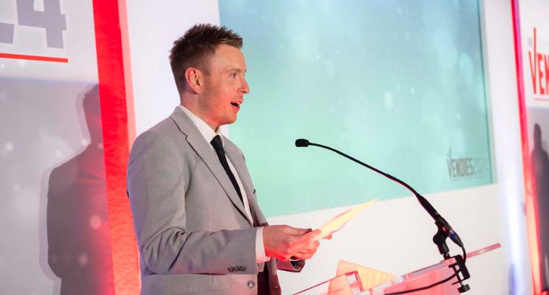 Managing Director of Coinadrink Limited Tom Williams presented the Best New Product award at the Vendies Awards 2024.