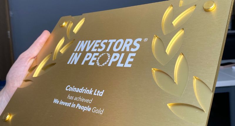 Coinadrink Limited has retained the Investors in People Gold accreditation.