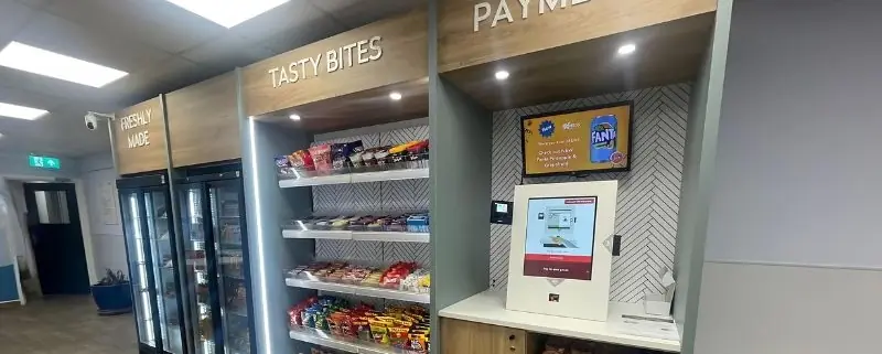 A Micro Market is an unmanned space where people can purchase a variety of food and beverages around the clock.