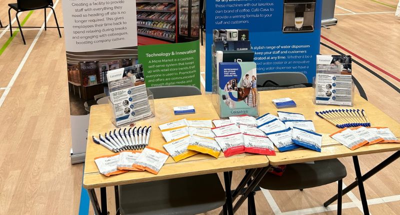 Coinadrink attended a local careers fayre in February to promote a career in vending to local students.