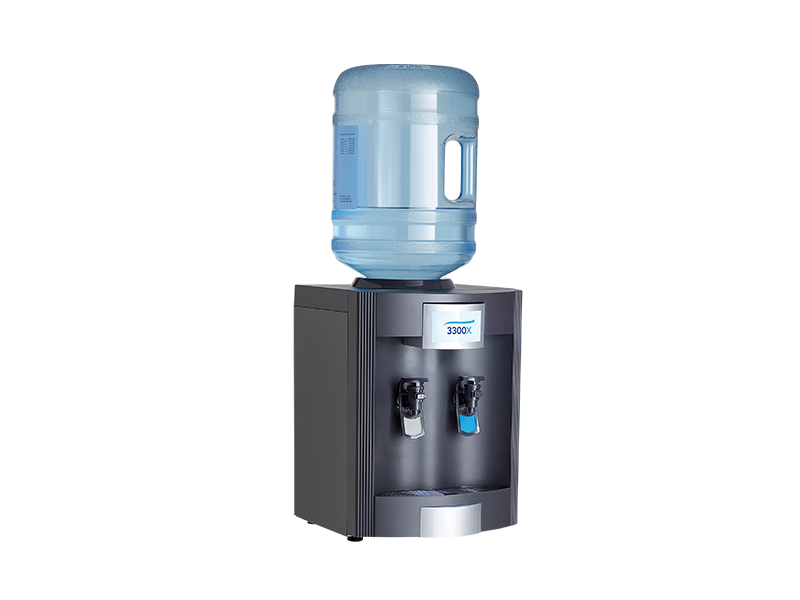 3300X cold ambient tabletop bottled water cooler The 3300X bottled water cooler is available as a tabletop and can dispense cold and ambient water.