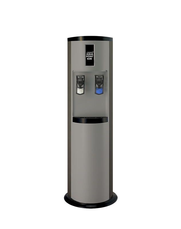 AquaPoint 60B plumbed in water cooler The AquaPoint 60B pou water cooler is a reliable and robust cooler that delivers delicious chilled and ambient drinking water.