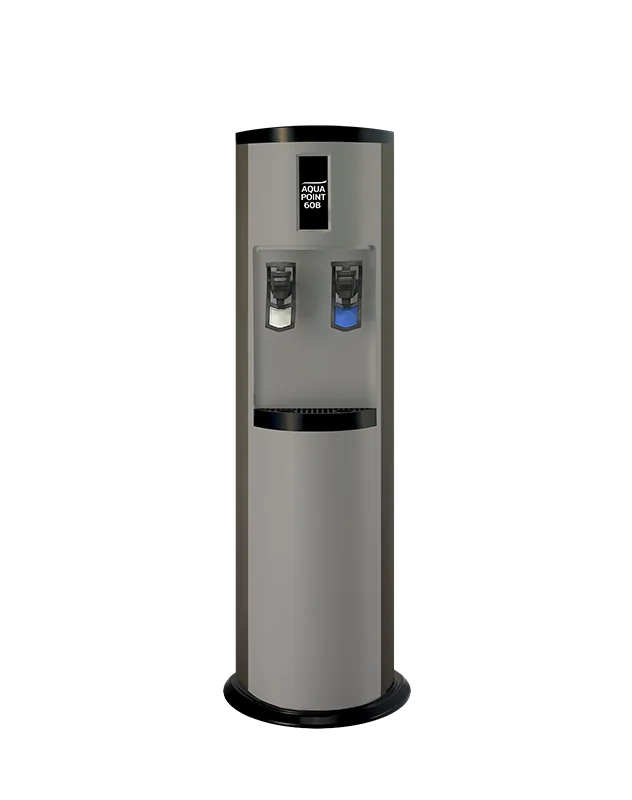 AquaPoint 60B plumbed in water cooler The AquaPoint 60B pou water cooler is a reliable and robust cooler that delivers delicious chilled and ambient drinking water.