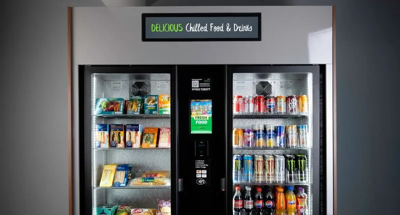 Workplace vending machines can easily cater to healthier options, alongside traditional food and drink favourites.