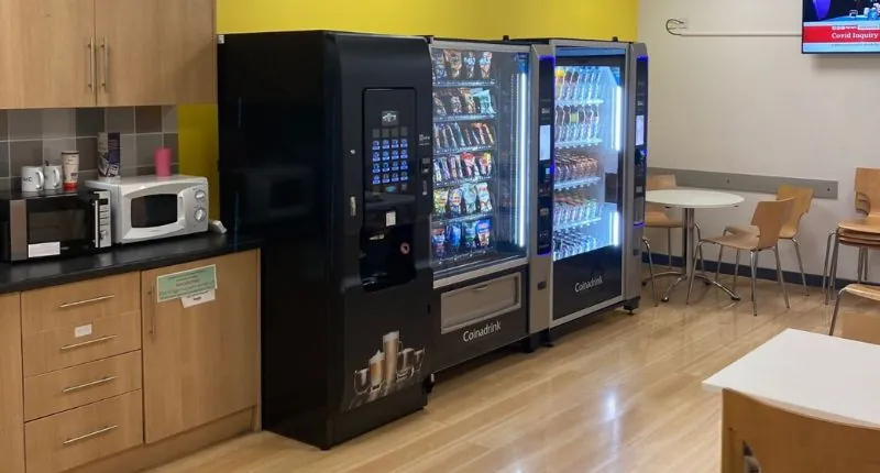 Workplace vending machines can fit into the tightest of spaces and offer a comprehensive refreshment solution