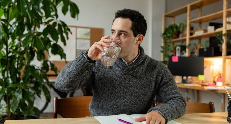Drinking water myths include everyone needing to drink eight glasses per day - the reality is the correct amount depends on each person.