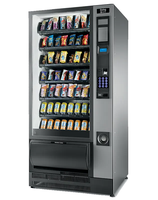 The GUSTO 8 snack and cold drink vending machine is available to buy or rent from Coinadrink Limited of the West Midlands.