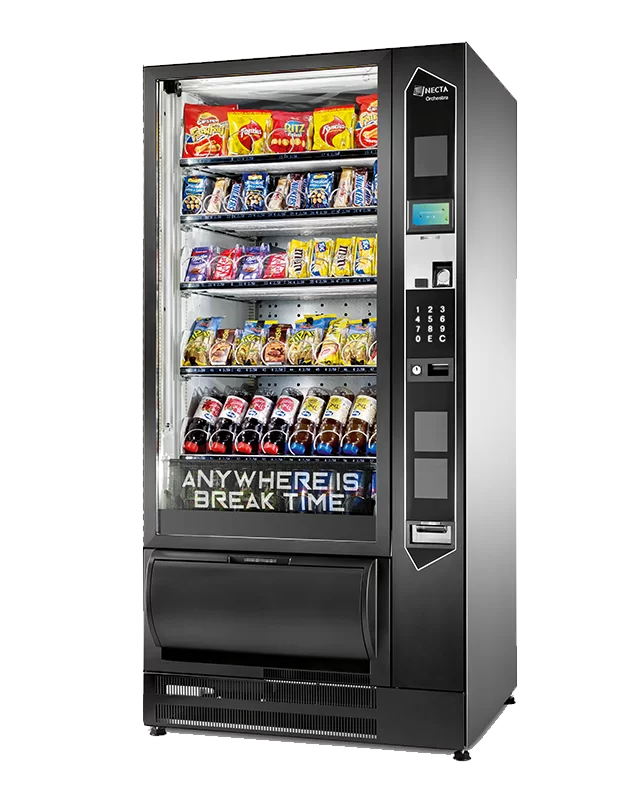 The GUSTO 8P snack and cold drinks vending machine is available to buy or rent from Coinadrink Limited.